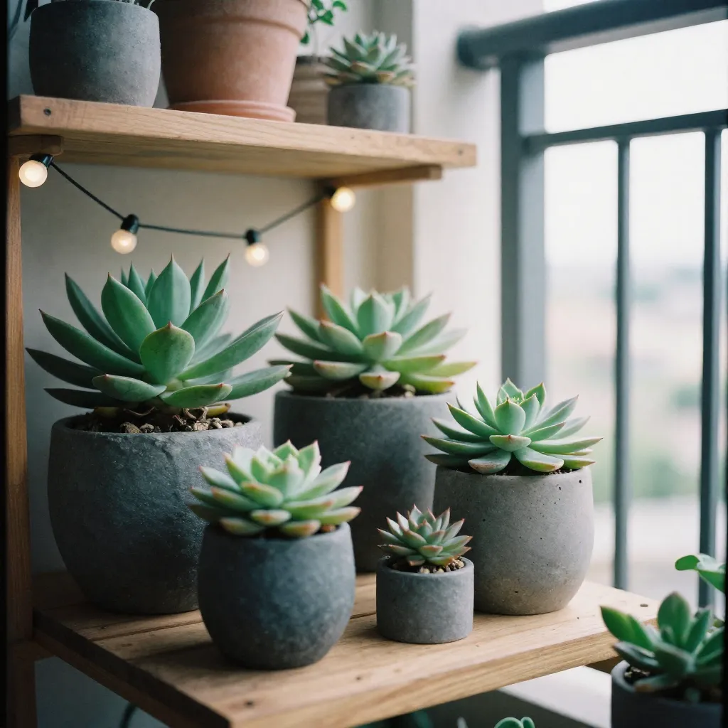 Modern interior with sophisticated plant arrangements