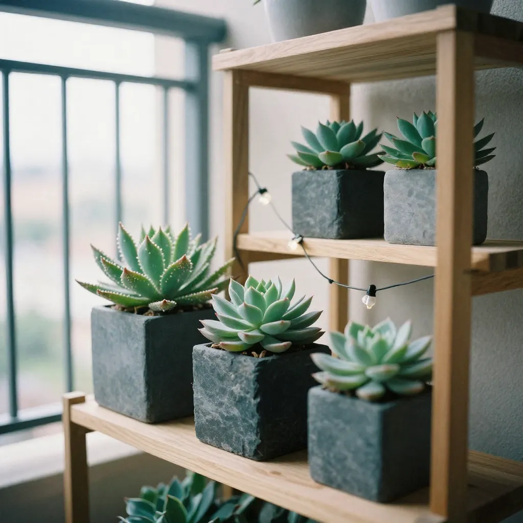Stylish modern interior featuring curated botanical elements