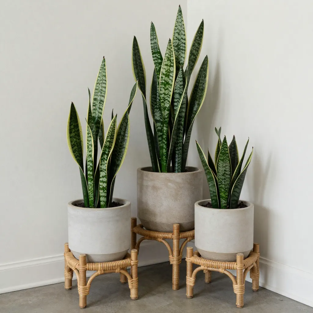 Natural lighting showcasing plant styling in residential space